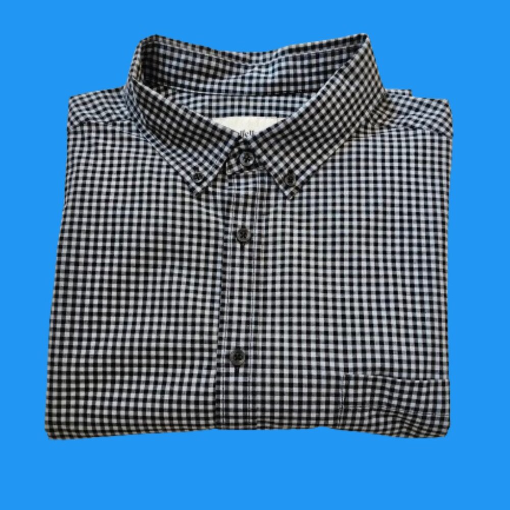 GOODFELLOW SLIM FIT MEN LONG SLEEVE CASUAL DRESS SHIRT - SIZE XL